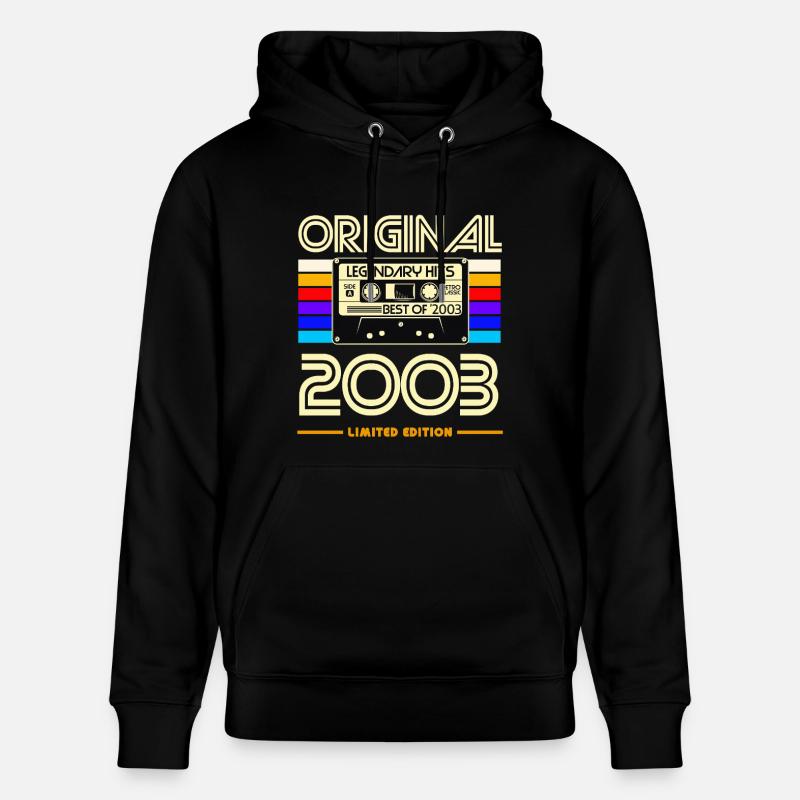Original 2003 Cassette Édition Limitée - Sweat à capuche bio CRUISER Stanley/Stella Unisexe - noir