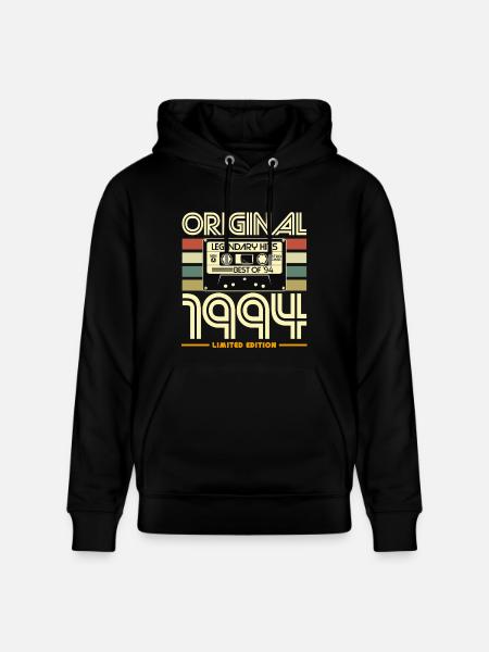 Original 1994 Nostalgia Cassette - Stanley/Stella CRUISER Unisex Organic Hoodie - black
