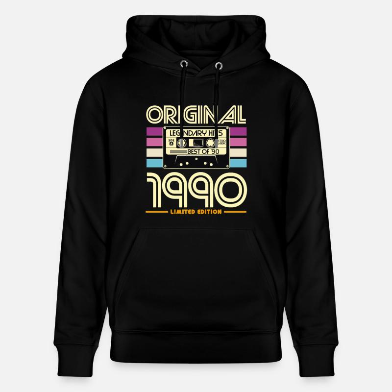 Original Hits 90s Cassette - Sweat à capuche bio CRUISER Stanley/Stella Unisexe - noir