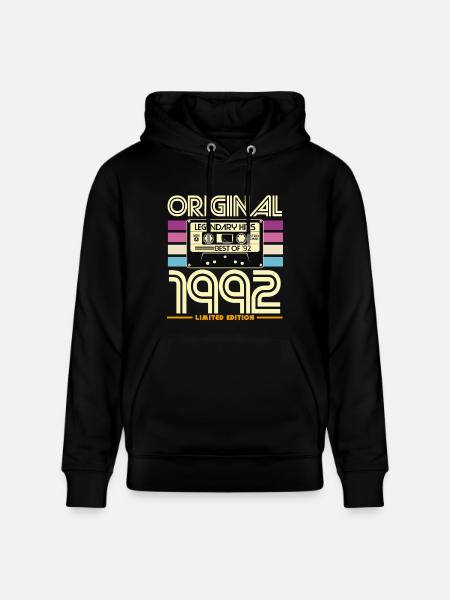 Original 1992 Edition Limitée Hits - Sweat à capuche bio CRUISER Stanley/Stella Unisexe - noir