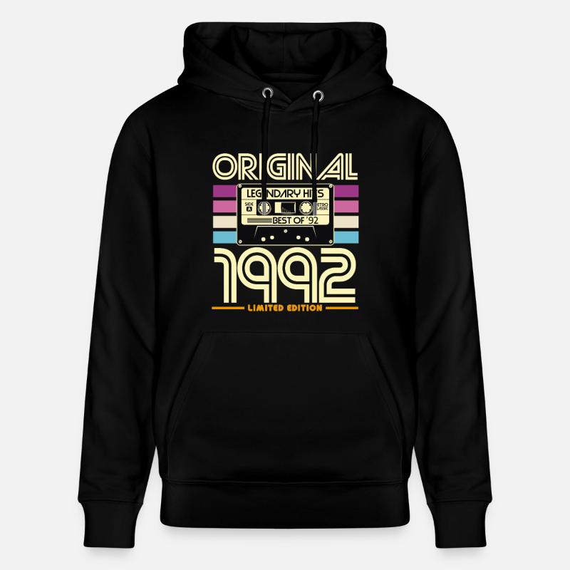 Original 1992 Edition Limitée Hits - Sweat à capuche bio CRUISER Stanley/Stella Unisexe - noir