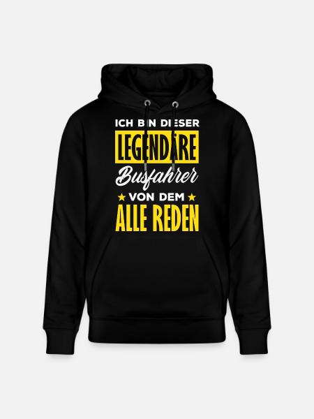 Legendärer Busfahrer Alle Reden - Stanley/Stella Unisex Bio-Hoodie CRUISER - Schwarz