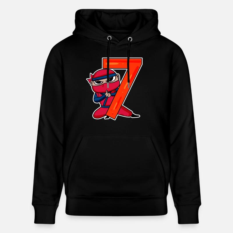 Fils Ninja de 7 ans - Sweat à capuche bio CRUISER Stanley/Stella Unisexe - noir