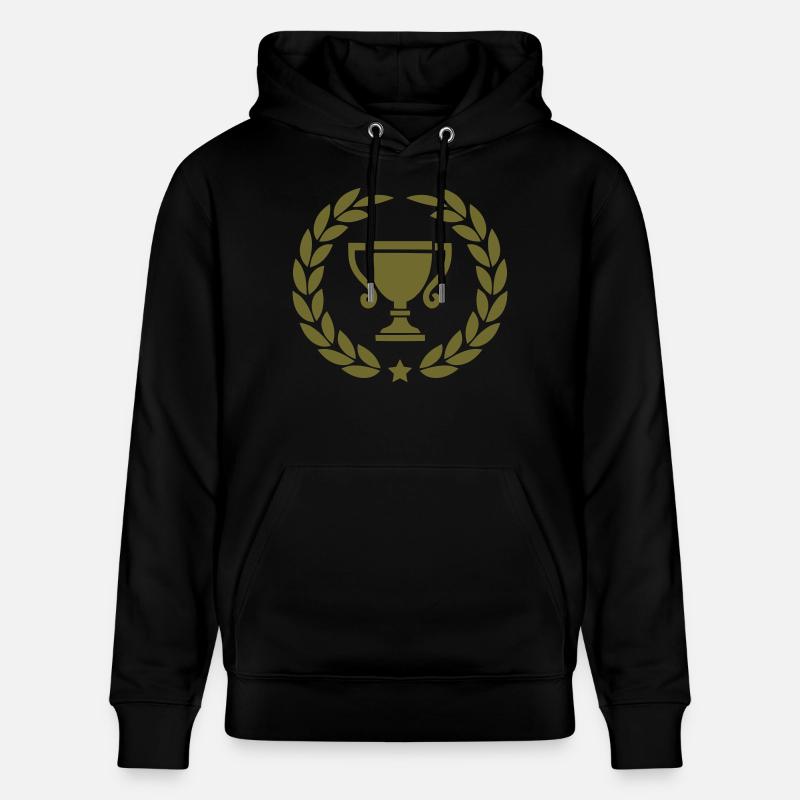 Couronne de laurier coupe - Sweat à capuche bio CRUISER Stanley/Stella Unisexe - noir