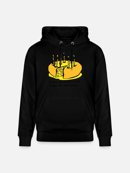 Alter und Käse - Stanley/Stella Unisex Bio-Hoodie CRUISER - Schwarz