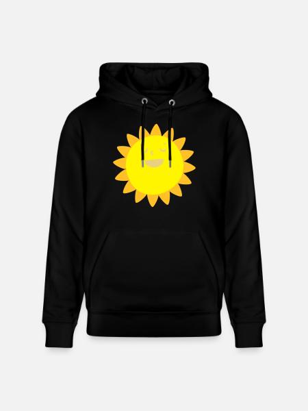 Happy sunshine - Stanley/Stella CRUISER Unisex Organic Hoodie - black