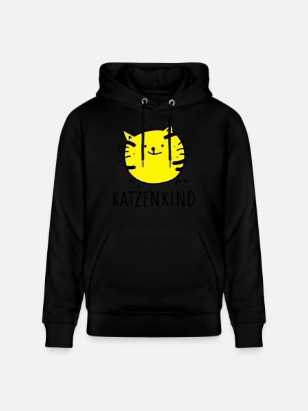 Katzenkind (b) - Stanley/Stella Unisex Bio-Hoodie CRUISER  - Schwarz