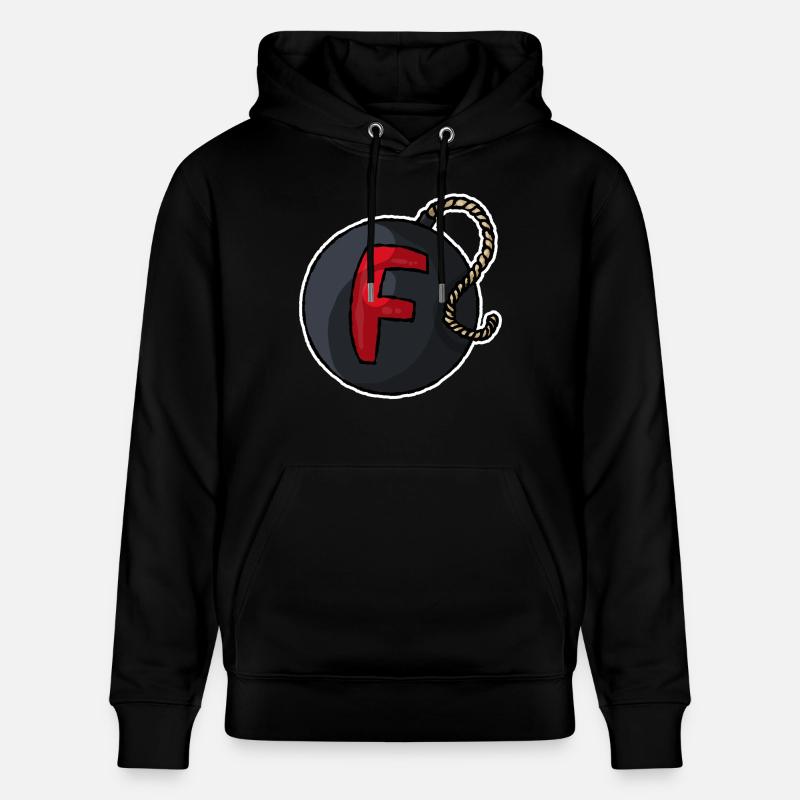 F Bomb - Stanley/Stella Unisex Bio-Hoodie CRUISER  - Schwarz