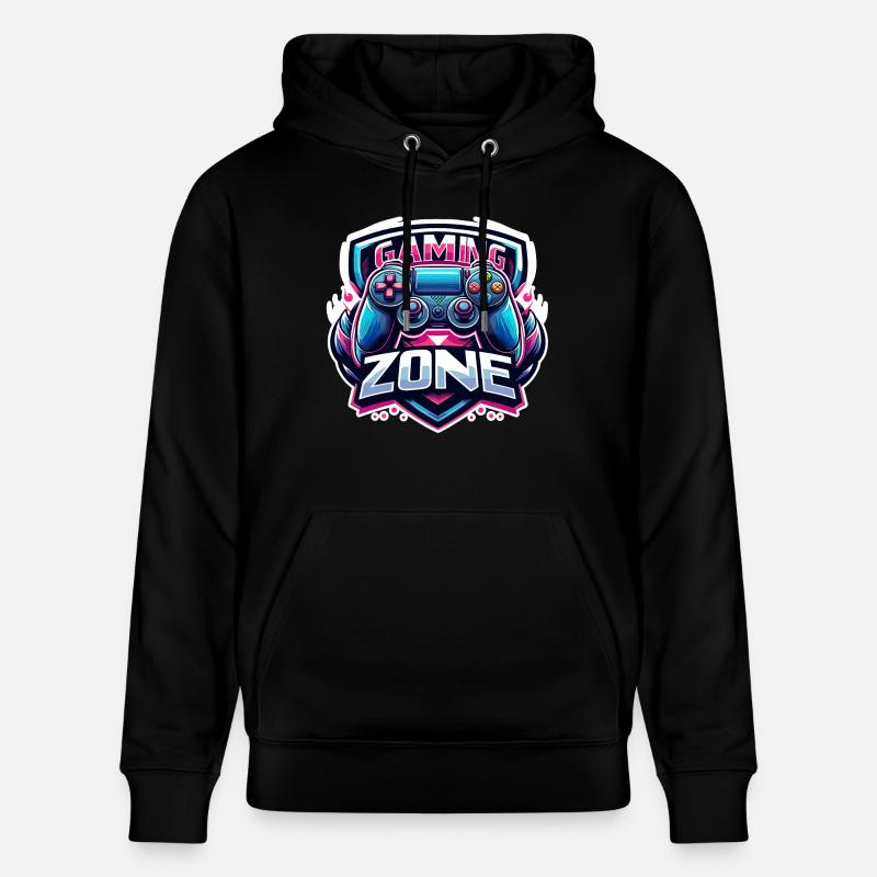 Gaming Zone - Controller Illustration - Stanley/Stella Unisex Bio-Hoodie CRUISER  - Schwarz