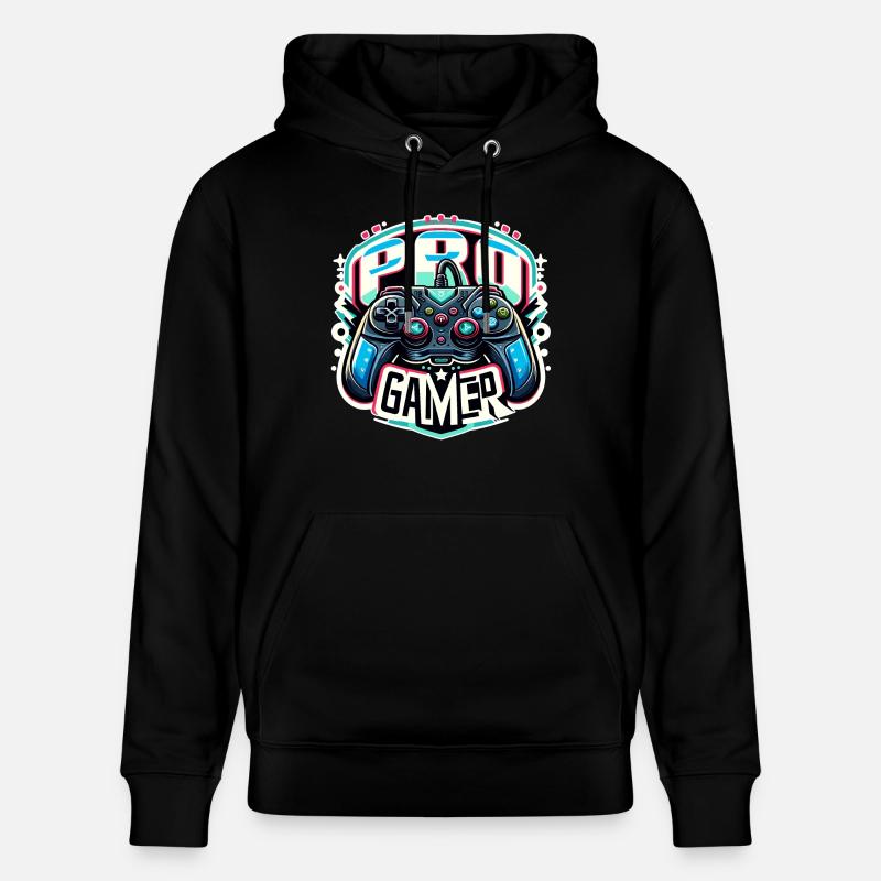 Pro Gamer - Controller Illustration - Stanley/Stella Unisex Bio-Hoodie CRUISER  - Schwarz