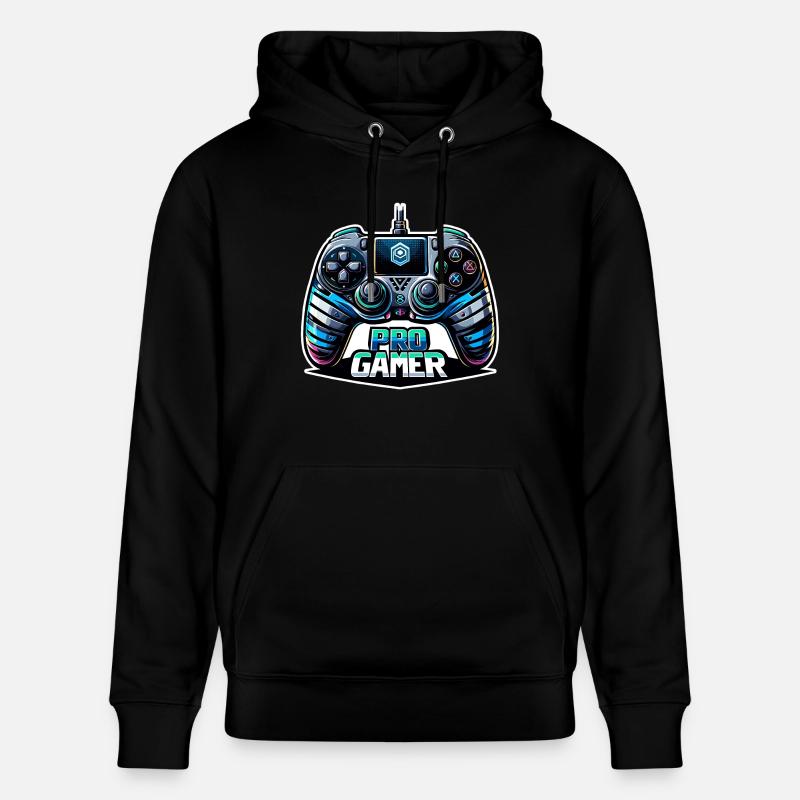 Pro Gamer - Controller Illustration - Stanley/Stella Unisex Bio-Hoodie CRUISER  - Schwarz