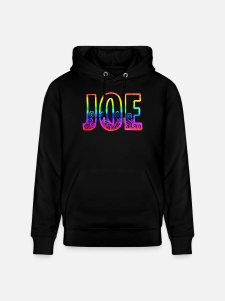 joe rs rainbow - Stanley/Stella CRUISER Unisex Organic Hoodie - black