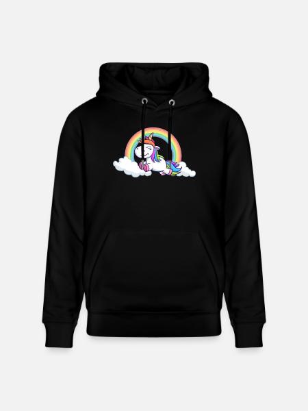 unicorn - Stanley/Stella Unisex Bio-Hoodie CRUISER  - Schwarz