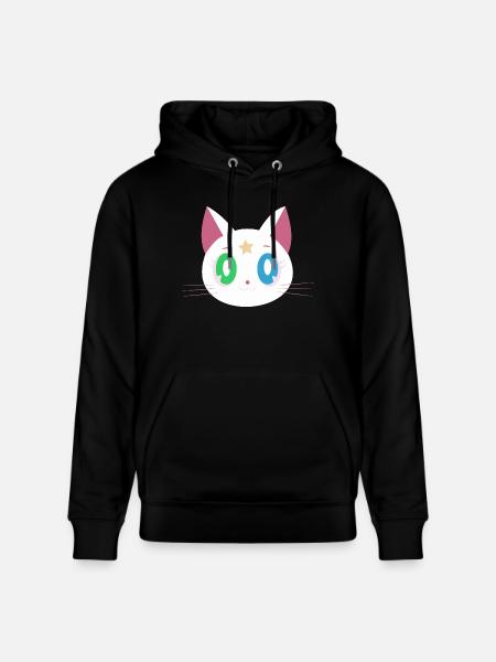 Funny cat - Stanley/Stella CRUISER Unisex Organic Hoodie - black
