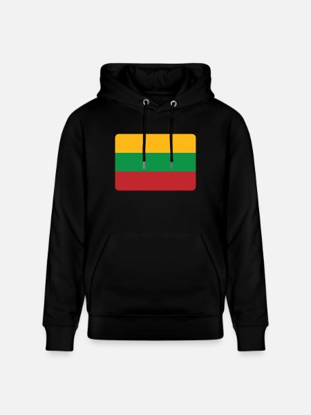 LITHUANIA IS NO. 1 - Stanley/Stella CRUISER Unisex Organic Hoodie - black