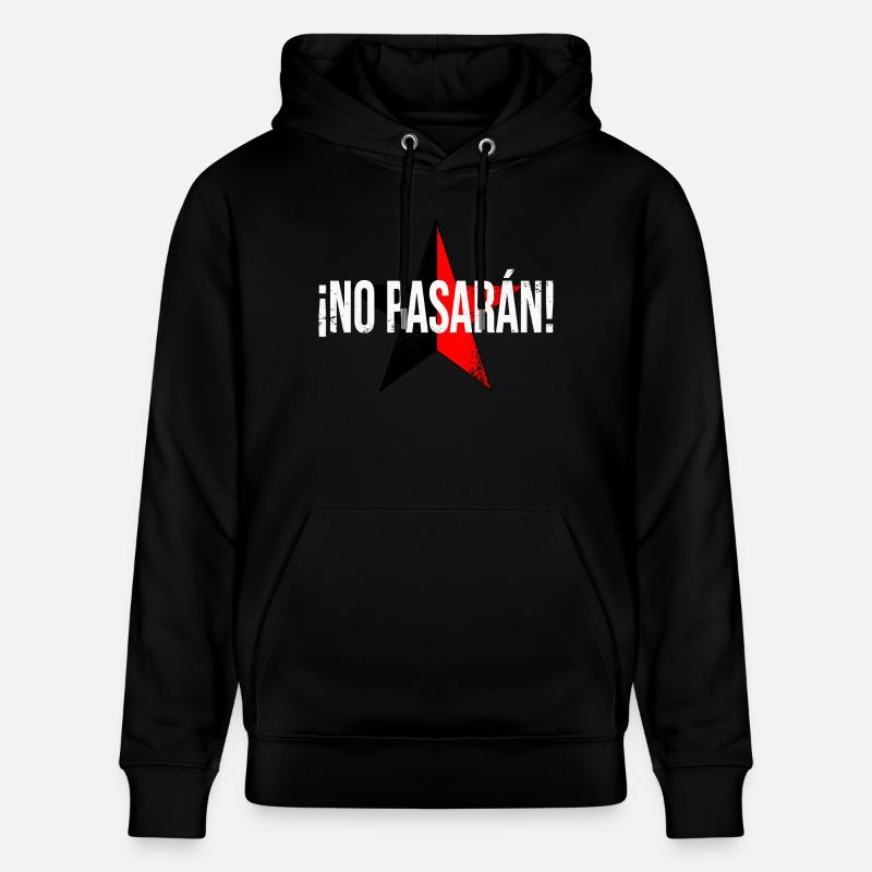 Non pasarán! - Sweat à capuche bio CRUISER Stanley/Stella Unisexe - noir