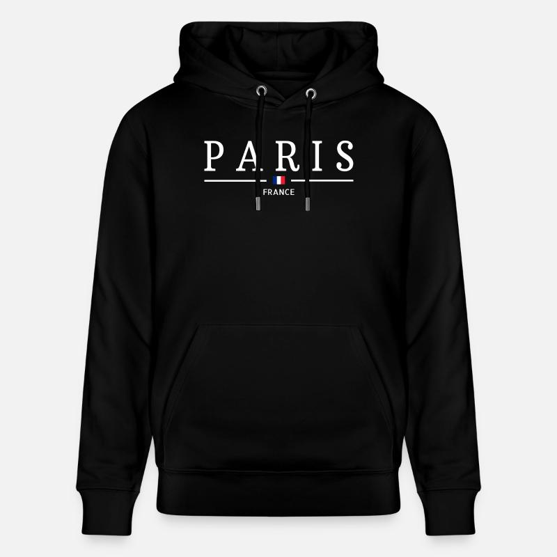 PARIS - Stanley/Stella Unisex Bio-Hoodie CRUISER  - Schwarz