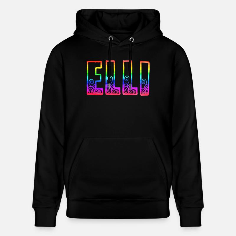 elli rs arc-en-ciel - Sweat à capuche bio CRUISER Stanley/Stella Unisexe - noir