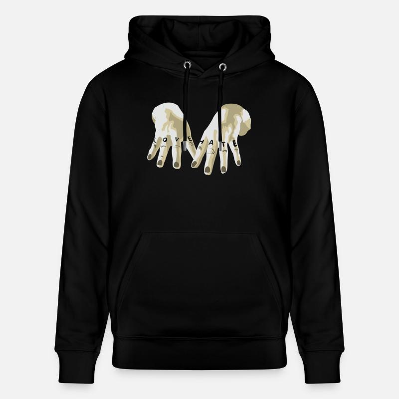 Love / Hate - Sweat à capuche bio CRUISER Stanley/Stella Unisexe - noir