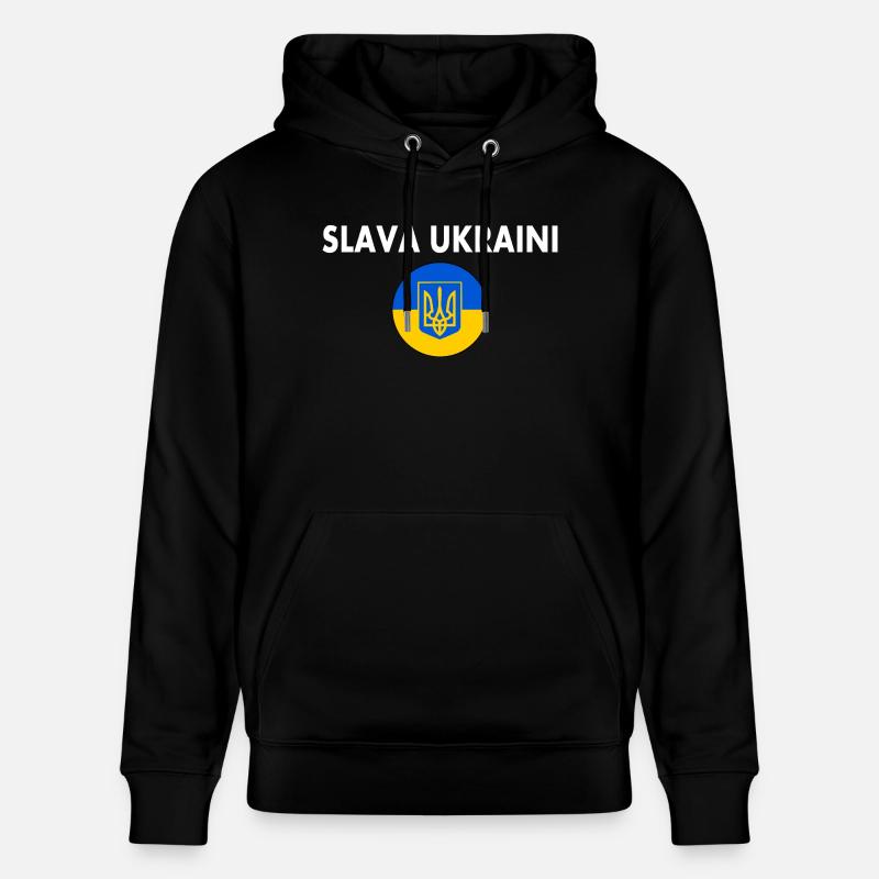 Slava ukraini - Sweat à capuche bio CRUISER Stanley/Stella Unisexe - noir