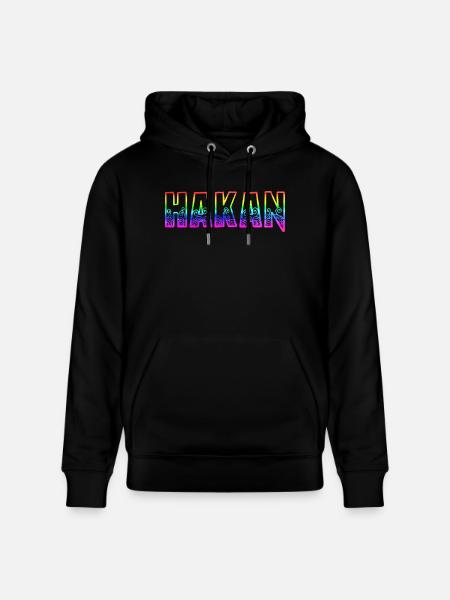 hakan rs rainbow - Stanley/Stella CRUISER Unisex Organic Hoodie - black
