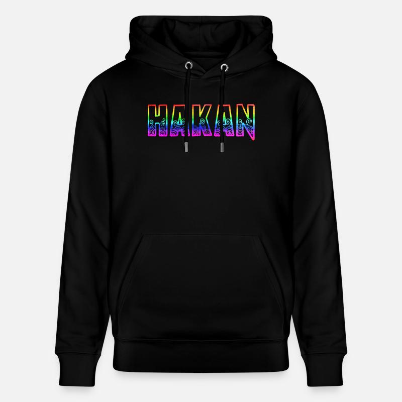 hakan rs regenbogen - Stanley/Stella Unisex Bio-Hoodie CRUISER  - Schwarz