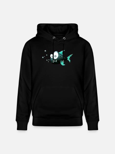 Fisch - Stanley/Stella CRUISER Unisex Organic Hoodie - black