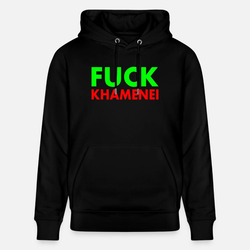 Fuck khamenei Chamenei - iran - Sweat à capuche bio CRUISER Stanley/Stella Unisexe - noir