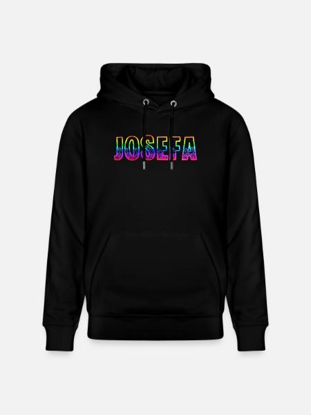 Josefa RS Rainbow - Stanley/Stella CRUISER Unisex Organic Hoodie - black