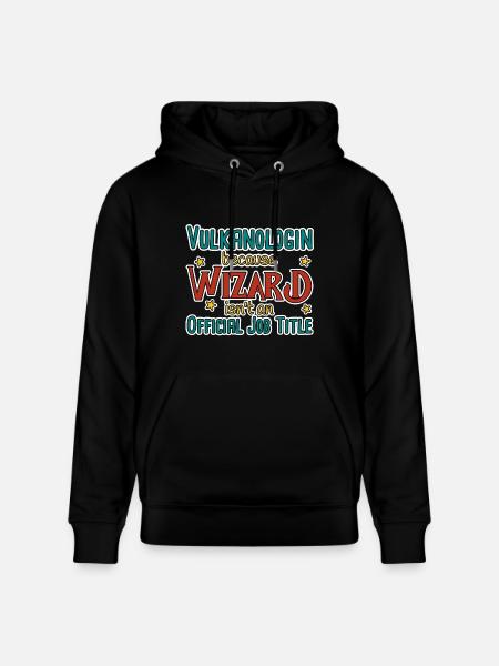 Volcanologist Wizard Volcanology - Stanley/Stella CRUISER Unisex Organic Hoodie - black