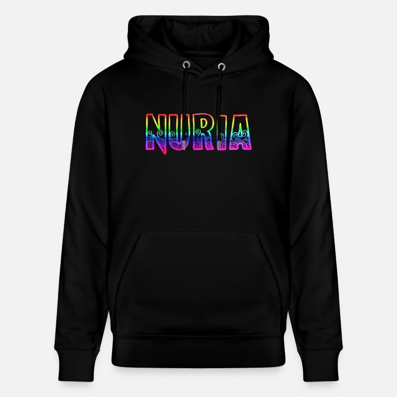 nuria rs regenbogen - Stanley/Stella Unisex Bio-Hoodie CRUISER  - Schwarz