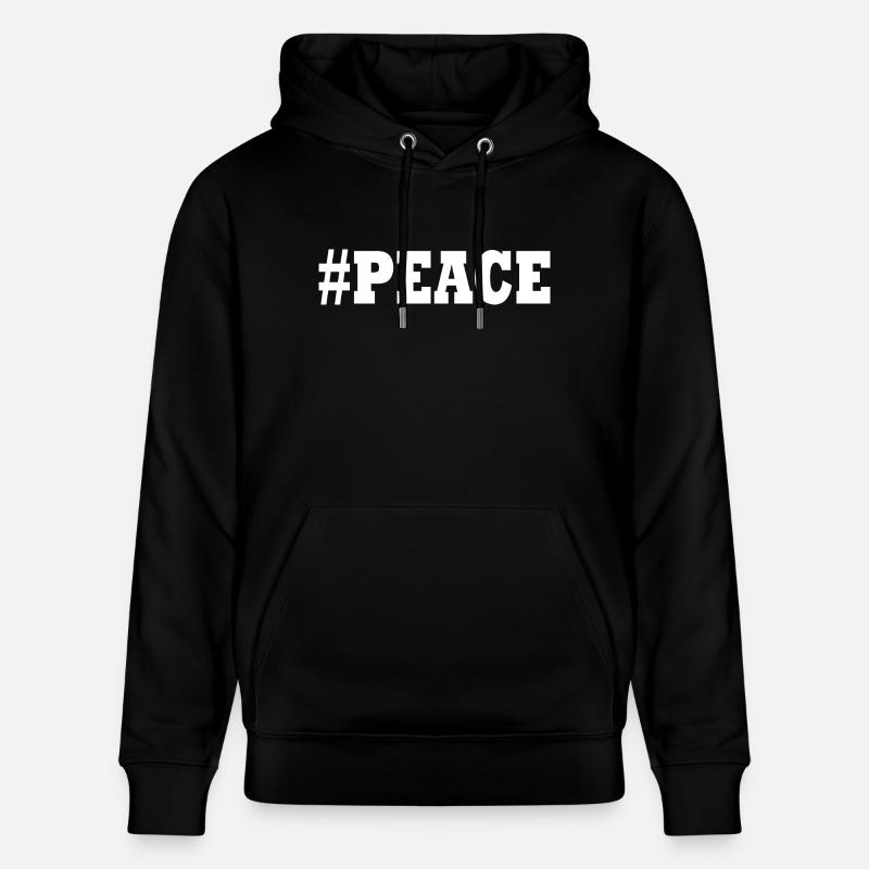 Peace - Sweat à capuche bio CRUISER Stanley/Stella Unisexe - noir