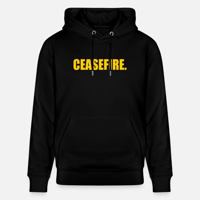 Ceasefire now - Sweat à capuche bio CRUISER Stanley/Stella Unisexe - noir