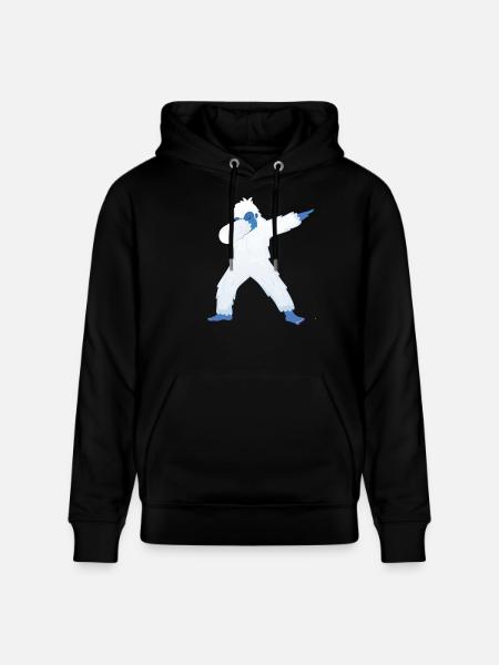 Dabbing Yeti Dab Dance - Stanley/Stella Unisex Bio-Hoodie CRUISER - Schwarz