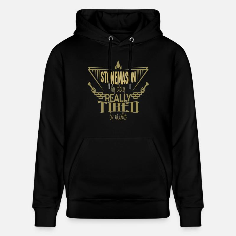 Tailleur de pierre - Sweat à capuche bio CRUISER Stanley/Stella Unisexe - noir