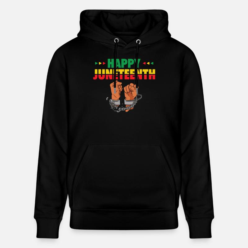 Joyeux Juneteenth Break Shackles Chain - Sweat à capuche bio CRUISER Stanley/Stella Unisexe - noir