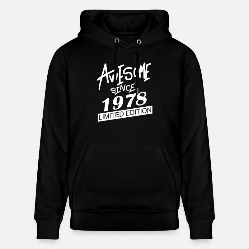 1978 - Sweat à capuche bio CRUISER Stanley/Stella Unisexe - noir