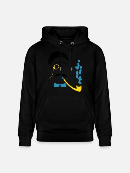 Sir Smoke-A-Lot - Stanley/Stella CRUISER Unisex Organic Hoodie - black