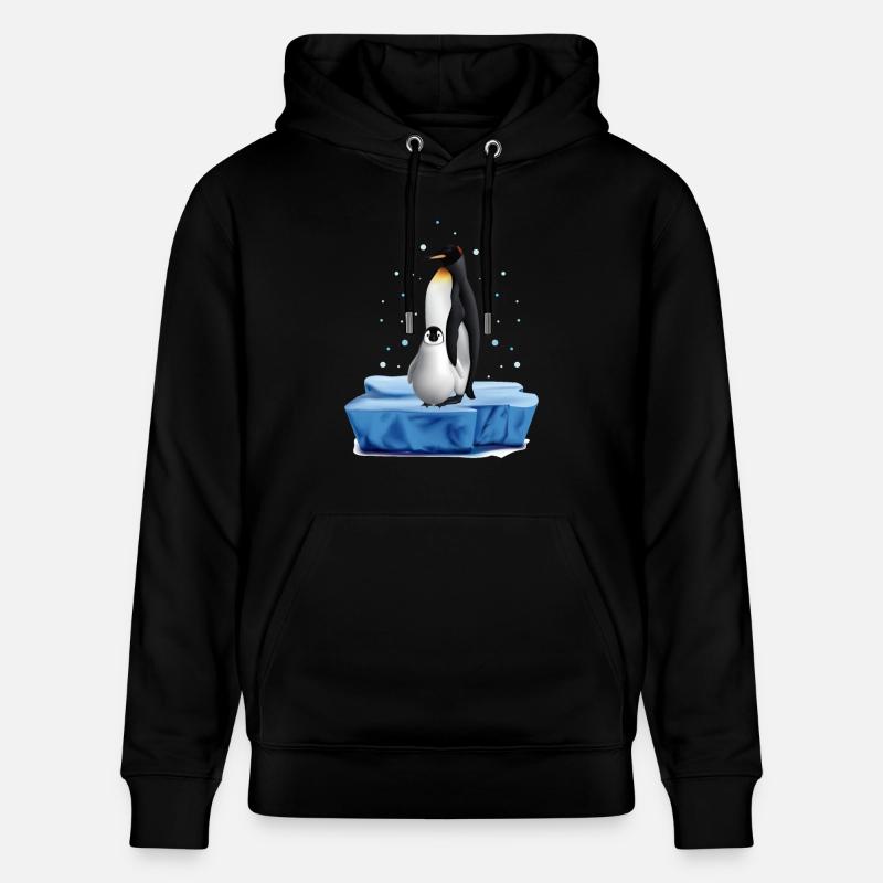 Conception de bébé pingouin - Sweat à capuche bio CRUISER Stanley/Stella Unisexe - noir