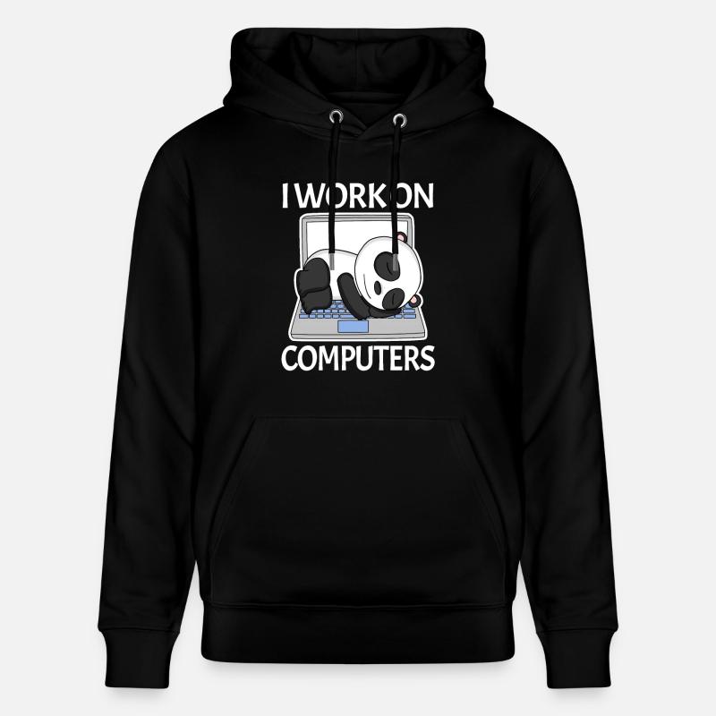 Computer Nerd Programmierer Herren Geschenk - Stanley/Stella Unisex Bio-Hoodie CRUISER - Schwarz