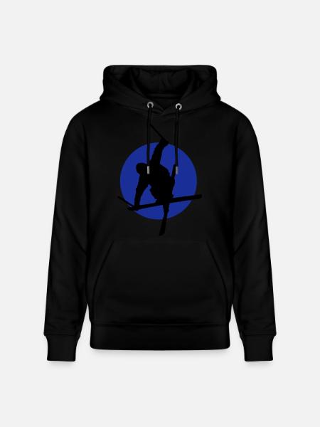 Ski freestyle icon - Stanley/Stella CRUISER Unisex Organic Hoodie - black