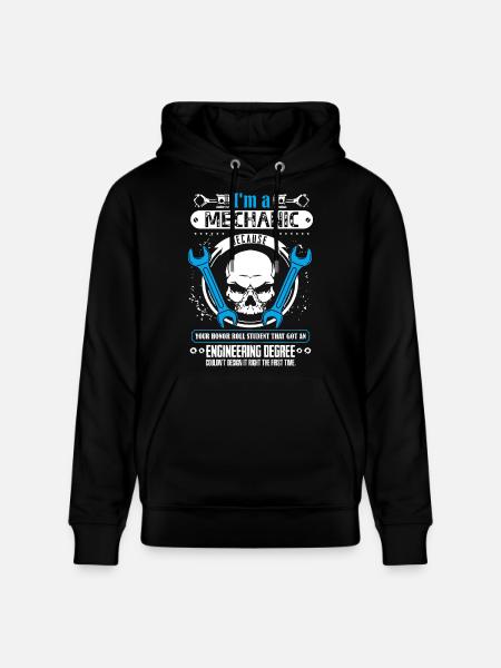 I am A Mechanic - Stanley/Stella CRUISER Unisex Organic Hoodie - black
