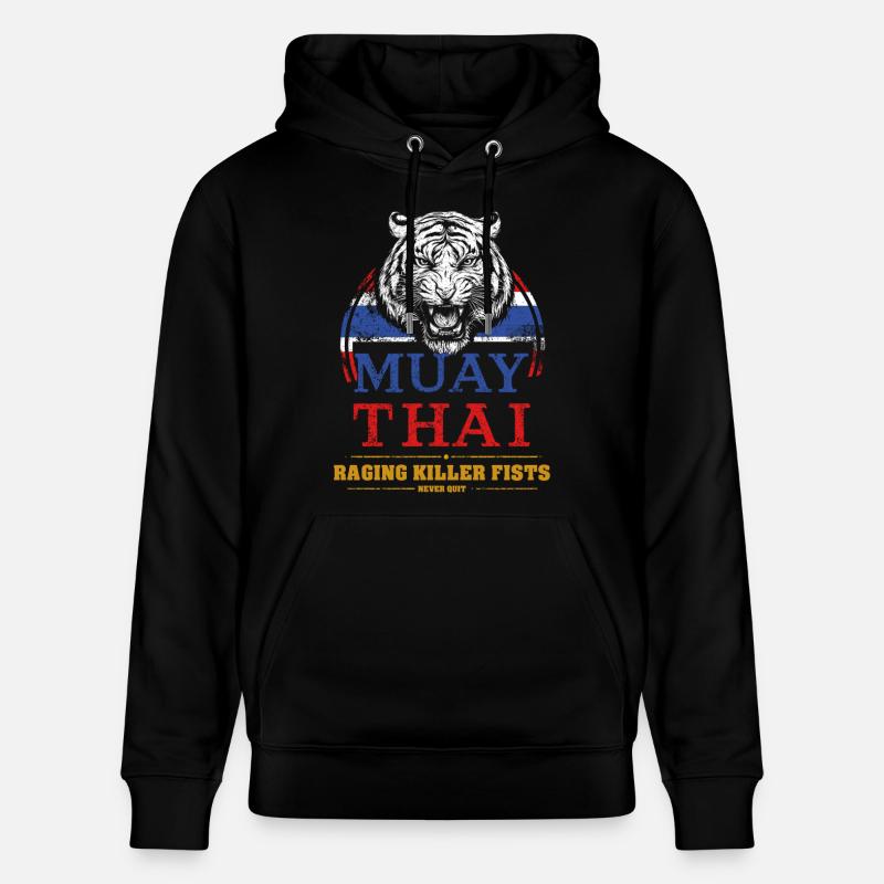 Tiger Muay Thai - Stanley/Stella Unisex Bio-Hoodie CRUISER  - Schwarz