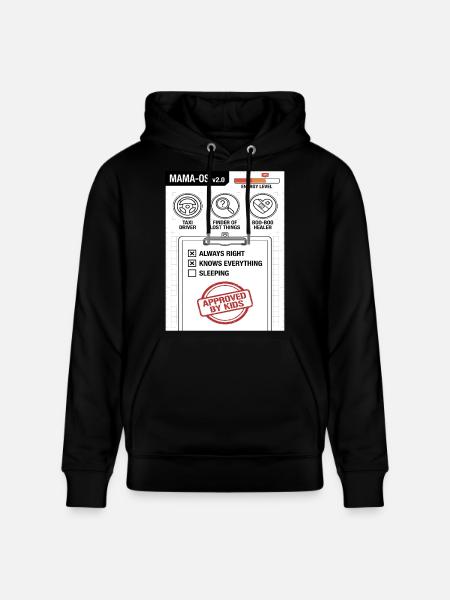 Mama-OS v2.0 Operating System - Stanley/Stella CRUISER Unisex Organic Hoodie - black