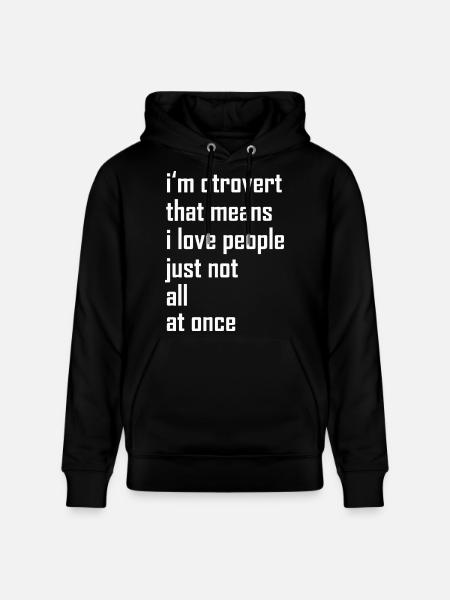 otroverted - Stanley/Stella CRUISER Unisex Organic Hoodie - black