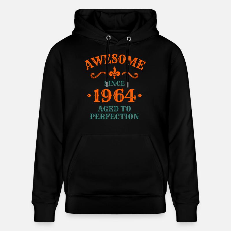 Anniversaire 1964 - Sweat à capuche bio CRUISER Stanley/Stella Unisexe - noir