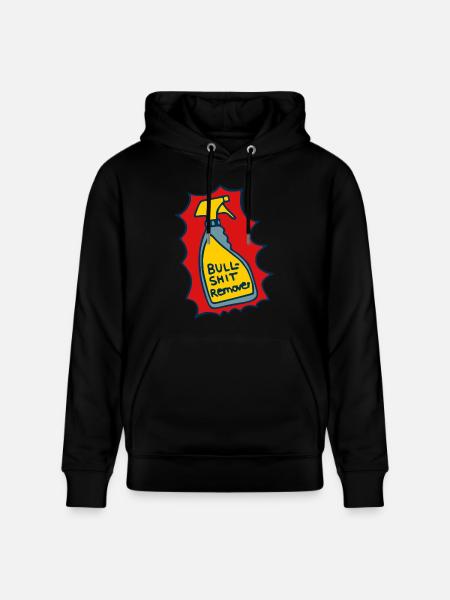 Cleaner, Bullshit Remover - Stanley/Stella CRUISER Unisex Organic Hoodie - black