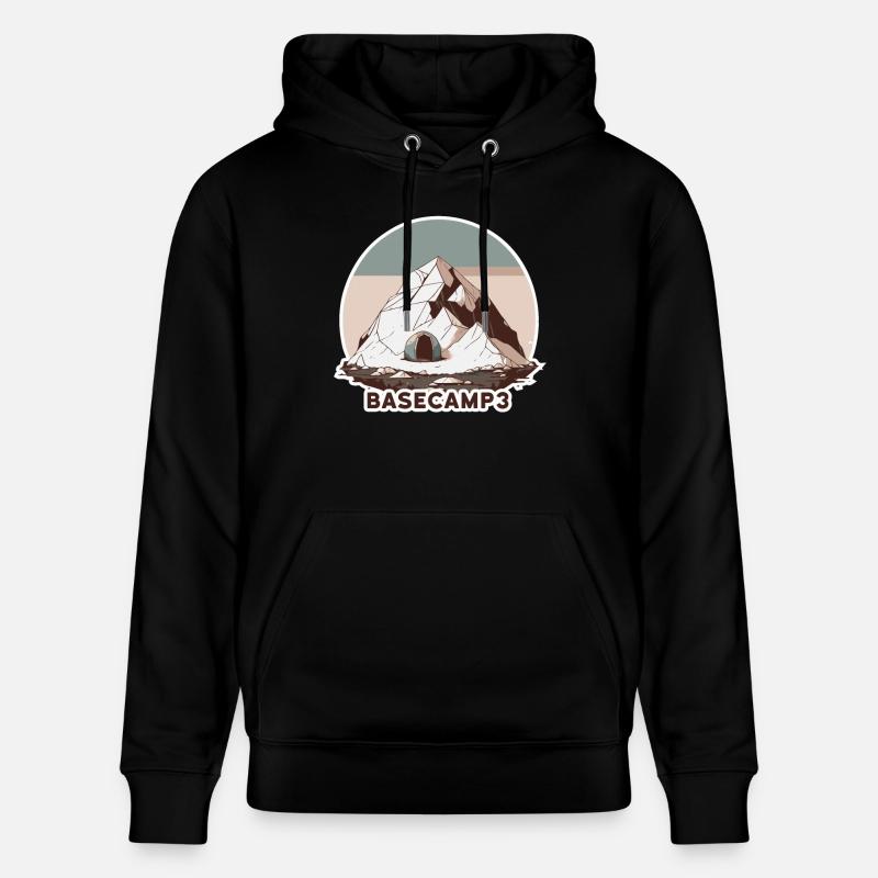Bergsteiger Basislager 3 - Stanley/Stella Unisex Bio-Hoodie CRUISER  - Schwarz