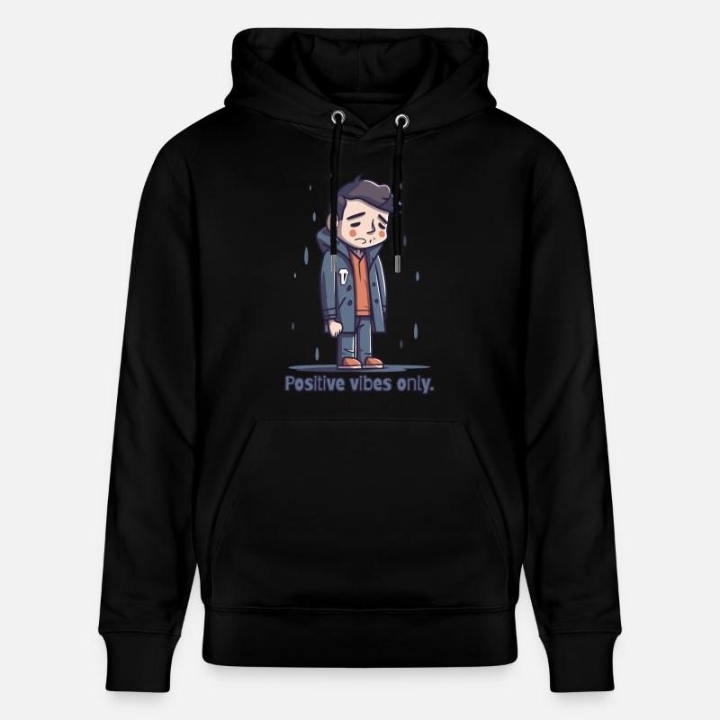 Seulement des ondes positives - Sweat à capuche bio CRUISER Stanley/Stella Unisexe - noir