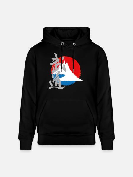 insert tshirt dos2 png - Sweat à capuche bio CRUISER Stanley/Stella Unisexe - noir